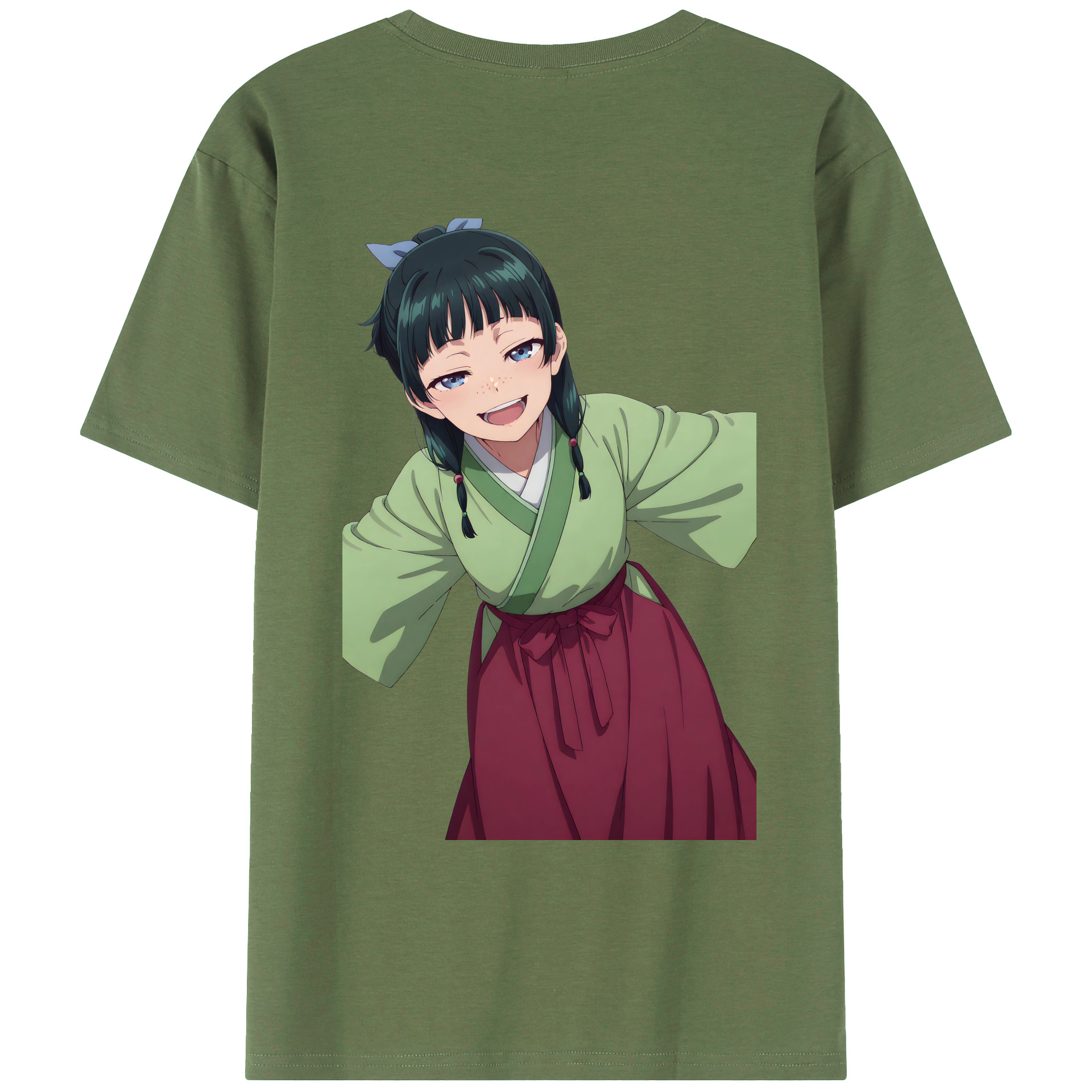 （画像用） 薬屋のひとりごと The Apothecary Diaries 綿100％ メンズ半袖Tシャツ（バックプリント） 通気性